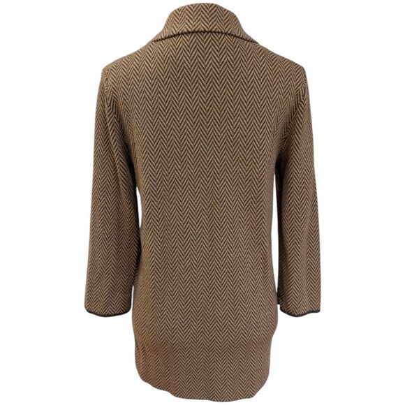 J. Crew Sophie open-front sweater-blazer in chevron Women's XS AQ412 NWT - Picture 3 of 8